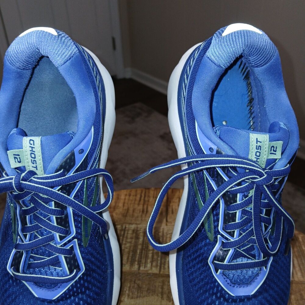 Brooks Ghost 12 Women's Running Shoes Blue Teal White 1203051B413 Size 10.5 - Picture 4 of 16